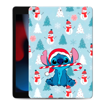 Силиконовый чехол на Ipad 10.2 (2021) с принтом Стич Новый год Силиконовый чехол на Ipad 10.2 (2021) с принтом Стич Новый год