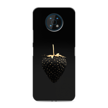 Силиконовый чехол на Nokia G50 с принтом Черная клубника