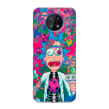 Силиконовый чехол на Nokia G50 с принтом Рик и Морти Rick Morty