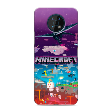 Силиконовый чехол на Nokia G50 с принтом Майнкрафт Minecraft Силиконовый чехол на Nokia G50 с принтом Майнкрафт Minecraft