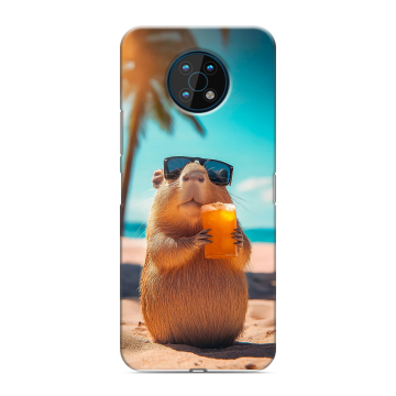 Силиконовый чехол на Nokia G50 с принтом Капибара