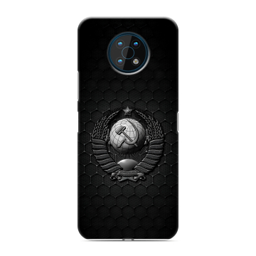 Силиконовый чехол на Nokia G50 с принтом Герб Флаг СССР