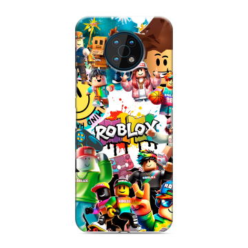 Силиконовый чехол на Nokia G50 с принтом Roblox Роблокс