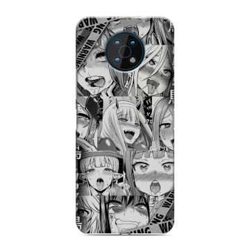 Силиконовый чехол на Nokia G50 с принтом Ahegao Ахегао Аниме