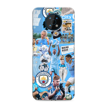 Силиконовый чехол на Nokia G50 с принтом Man City Манчестер Сити