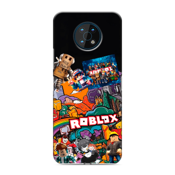 Силиконовый чехол на Nokia G50 с принтом Roblox Роблокс