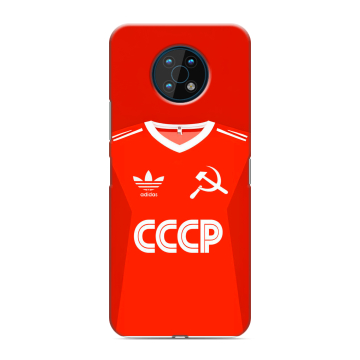Силиконовый чехол на Nokia G50 с принтом Флаг Герб СССР
