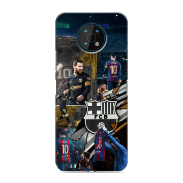 Силиконовый чехол на Nokia G50 с принтом Messi Barcelona