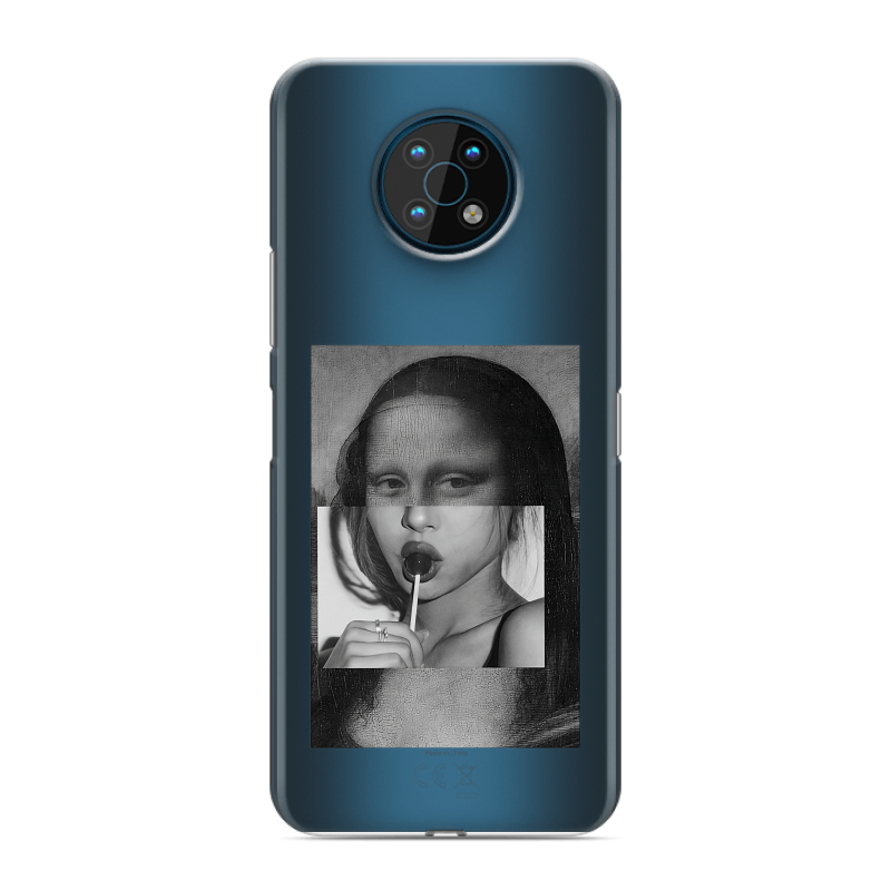 Силиконовый чехол на Nokia G50 с принтом Мона Лиза Силиконовый чехол на Nokia G50 с принтом Мона Лиза