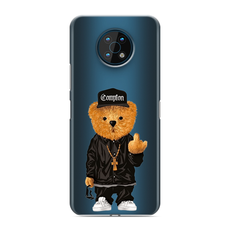 Силиконовый чехол на Nokia G50 с принтом Плюшевый медведь Силиконовый чехол на Nokia G50 с принтом Плюшевый медведь