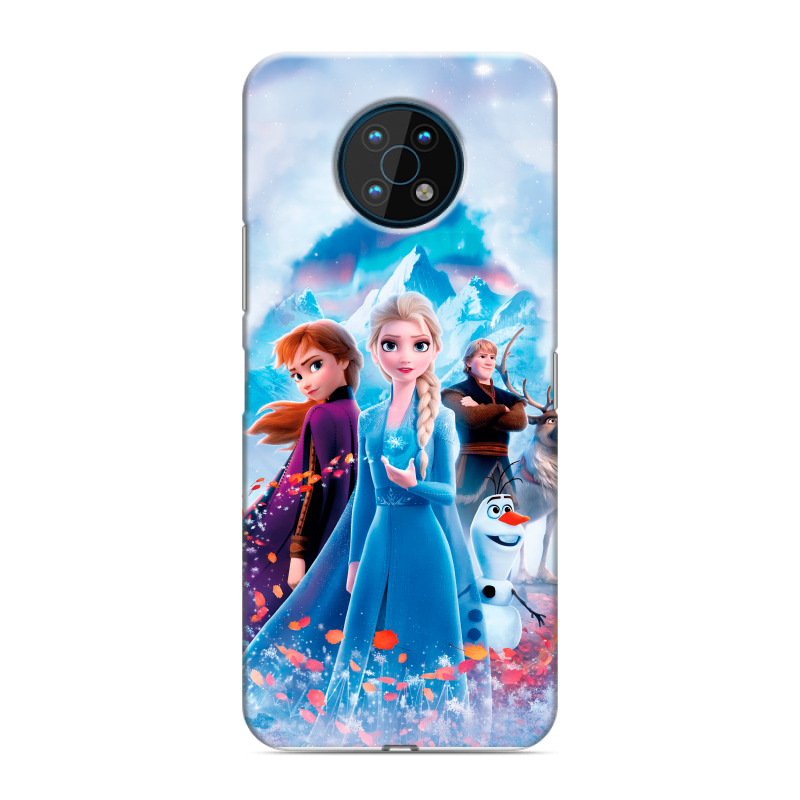 Силиконовый чехол на Nokia G50 с принтом Холодное сердце Frozen Силиконовый чехол на Nokia G50 с принтом Холодное сердце Frozen