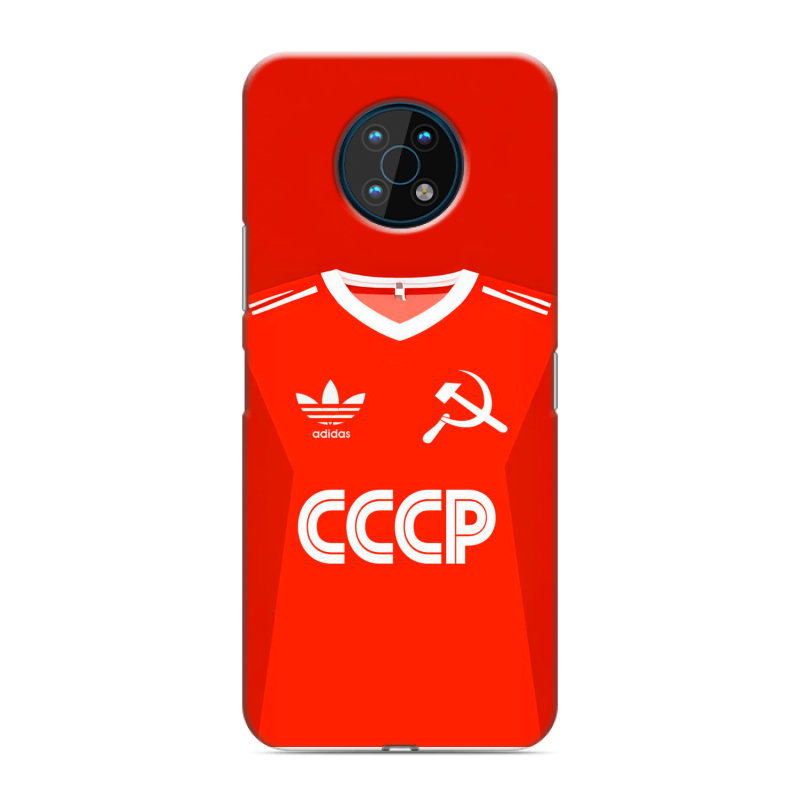 Силиконовый чехол на Nokia G50 с принтом Флаг Герб СССР Силиконовый чехол на Nokia G50 с принтом Флаг Герб СССР