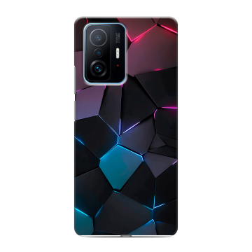 Силиконовый чехол на Xiaomi 11T с принтом Геометрия неона Силиконовый чехол на Xiaomi 11T с принтом Геометрия неона