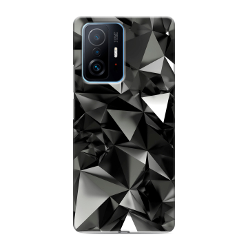 Силиконовый чехол на Xiaomi 11T с принтом Черные кристаллы Силиконовый чехол на Xiaomi 11T с принтом Черные кристаллы