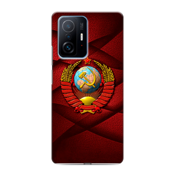 Силиконовый чехол на Xiaomi 11T с принтом Герб СССР Силиконовый чехол на Xiaomi 11T с принтом Герб СССР