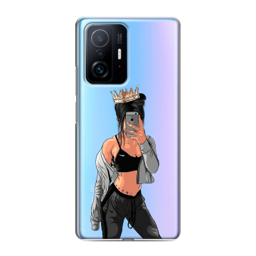 Силиконовый чехол на Xiaomi 11T с принтом Женские принты Силиконовый чехол на Xiaomi 11T с принтом Женские принты