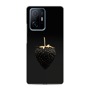 Силиконовый чехол на Xiaomi 11T с принтом Черная клубника Силиконовый чехол на Xiaomi 11T с принтом Черная клубника
