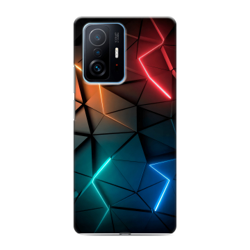 Силиконовый чехол на Xiaomi 11T с принтом Абстракция неон Силиконовый чехол на Xiaomi 11T с принтом Абстракция неон