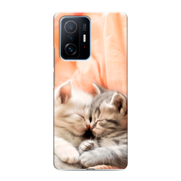 Силиконовый чехол на Xiaomi 11T с принтом Котята Силиконовый чехол на Xiaomi 11T с принтом Котята
