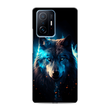 Силиконовый чехол на Xiaomi 11T с принтом Волк ночной Силиконовый чехол на Xiaomi 11T с принтом Волк ночной
