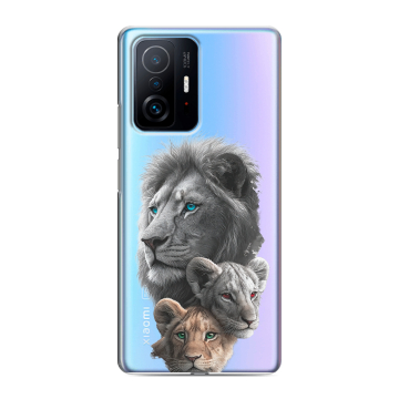 Силиконовый чехол на Xiaomi 11T с принтом Львы Силиконовый чехол на Xiaomi 11T с принтом Львы