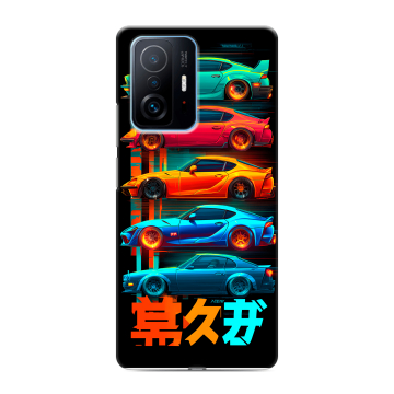 Силиконовый чехол на Xiaomi 11T с принтом машины тачки