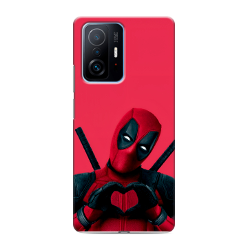 Силиконовый чехол на Xiaomi 11T с принтом Дедпул Deadpool Силиконовый чехол на Xiaomi 11T с принтом Дедпул Deadpool