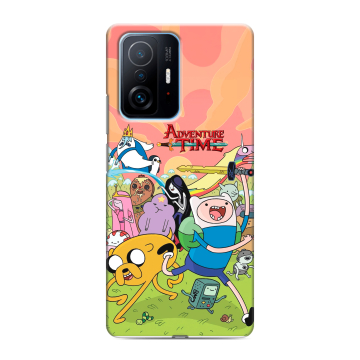 Силиконовый чехол на Xiaomi 11T с принтом Adventure time Время приключений