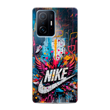 Силиконовый чехол на Xiaomi 11T с принтом Nike Найк Силиконовый чехол на Xiaomi 11T с принтом Nike Найк