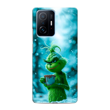 Силиконовый чехол на Xiaomi 11T с принтом Новый год гринч