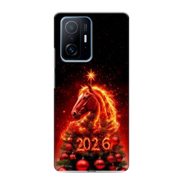 Силиконовый чехол на Xiaomi 11T с принтом Новый год