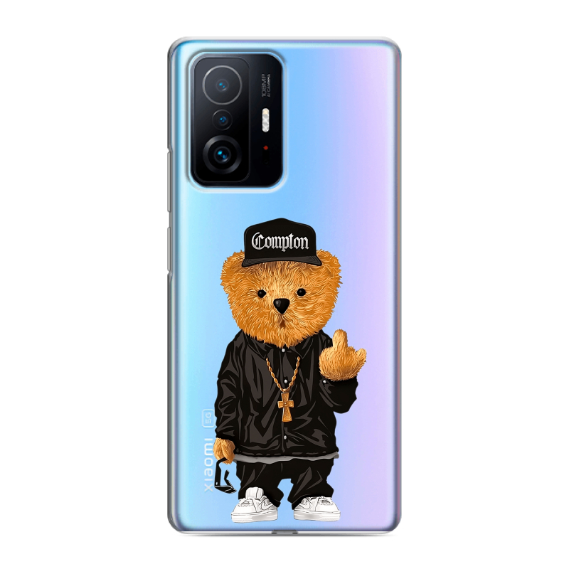 Силиконовый чехол на Xiaomi 11T с принтом Мишка Силиконовый чехол на Xiaomi 11T с принтом Мишка