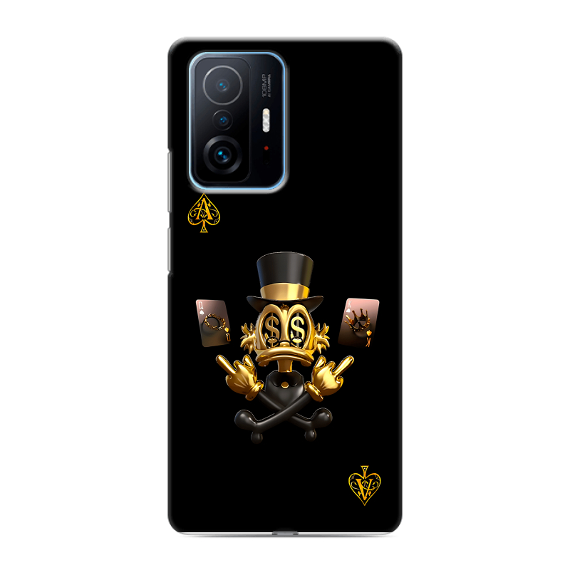 Пластиковый чехол на Xiaomi 11T с принтом Золотой скрудж макдак Пластиковый чехол на Xiaomi 11T с принтом Золотой скрудж макдак
