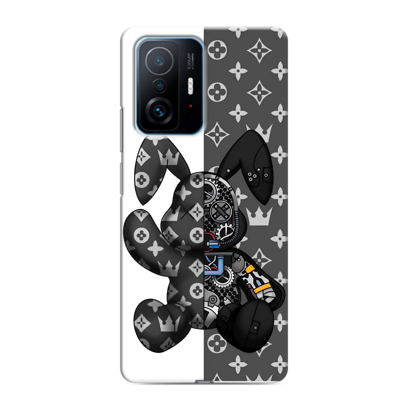 Силиконовый противоударный чехол на Xiaomi 11T с принтом Луи робот Силиконовый противоударный чехол на Xiaomi 11T с принтом Луи робот