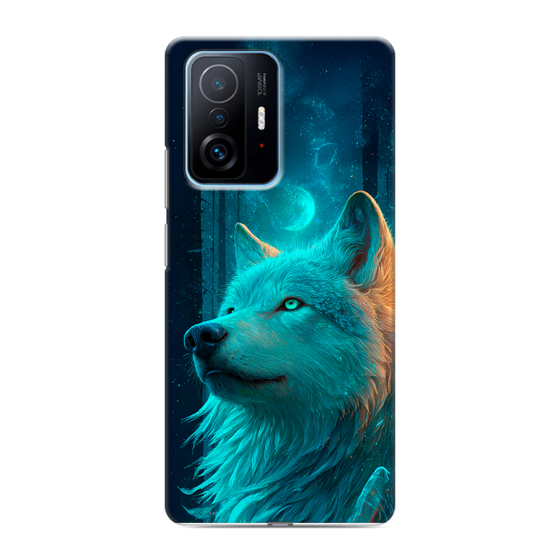 Пластиковый чехол на Xiaomi 11T с принтом бабочки саккура Пластиковый чехол на Xiaomi 11T с принтом бабочки саккура