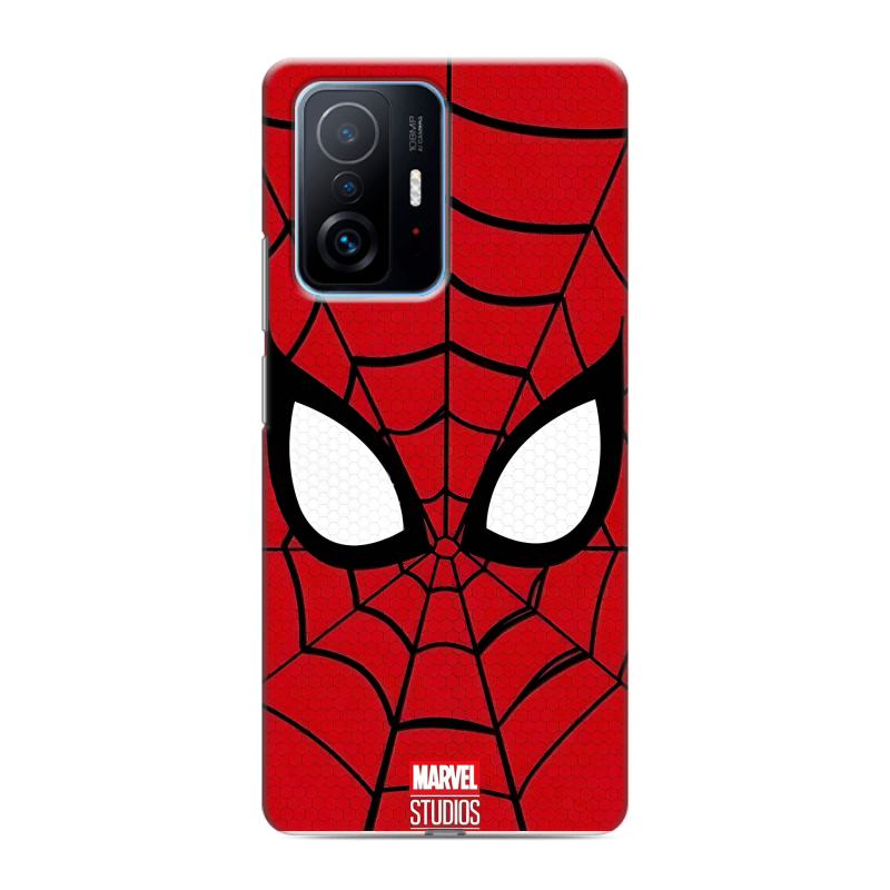 Пластиковый чехол на Xiaomi 11T с принтом человек паук spiderman Пластиковый чехол на Xiaomi 11T с принтом человек паук spiderman