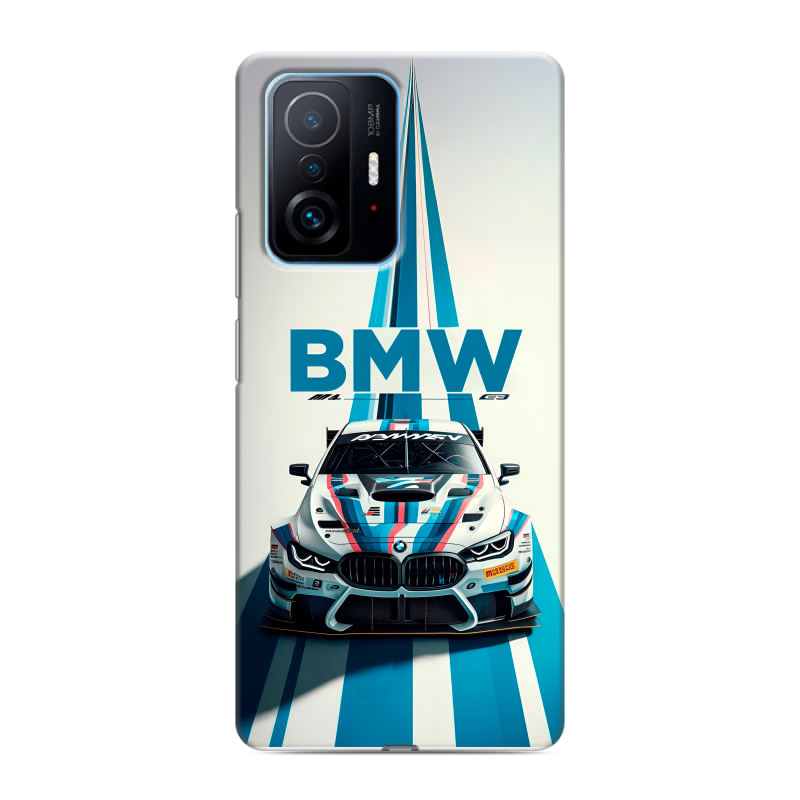 Пластиковый чехол на Xiaomi 11T с принтом БМВ BMW Пластиковый чехол на Xiaomi 11T с принтом БМВ BMW