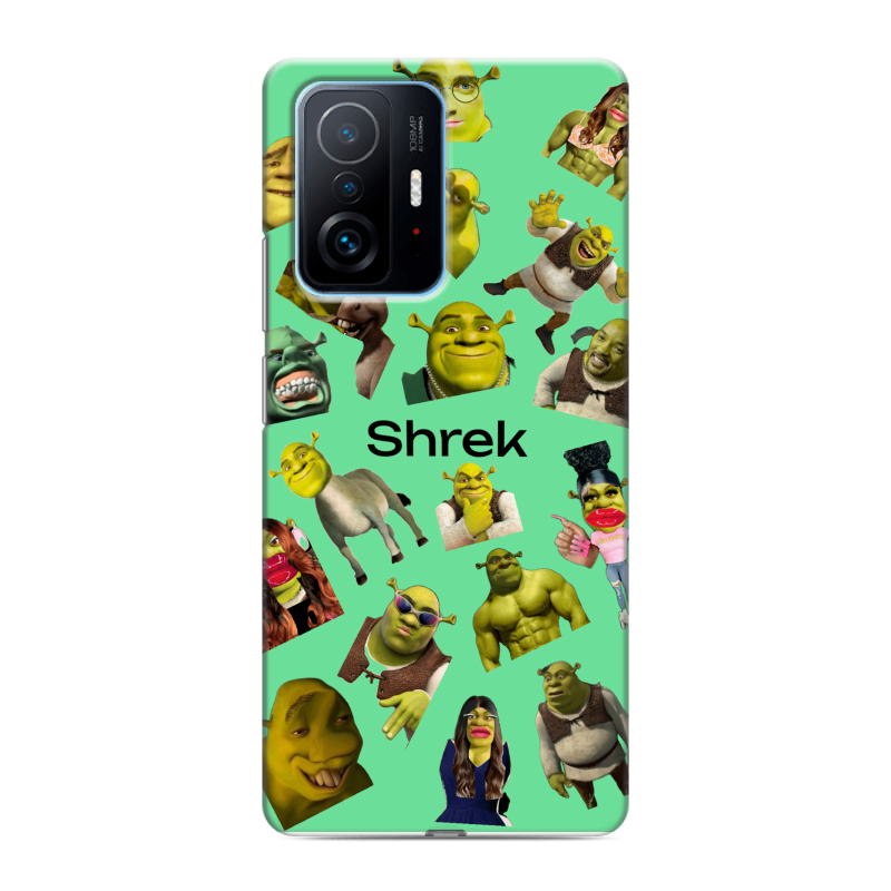 Пластиковый чехол на Xiaomi 11T с принтом Шрек Shrek Пластиковый чехол на Xiaomi 11T с принтом Шрек Shrek
