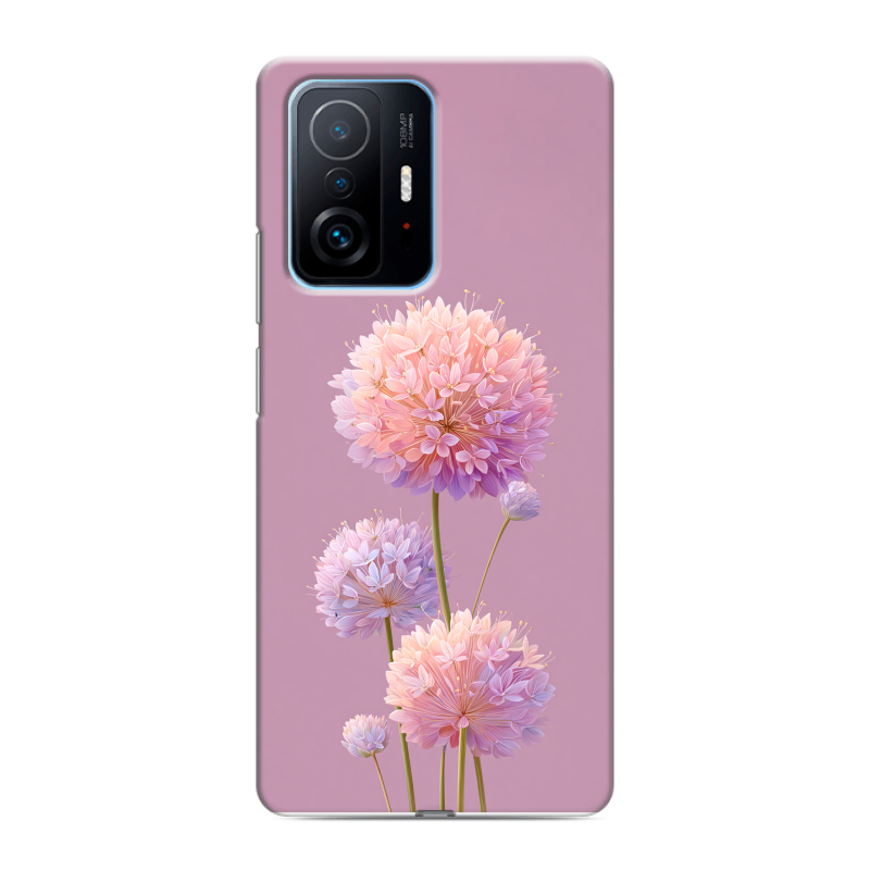 Силиконовый чехол на Xiaomi 11T с принтом Цветы Силиконовый чехол на Xiaomi 11T с принтом Цветы