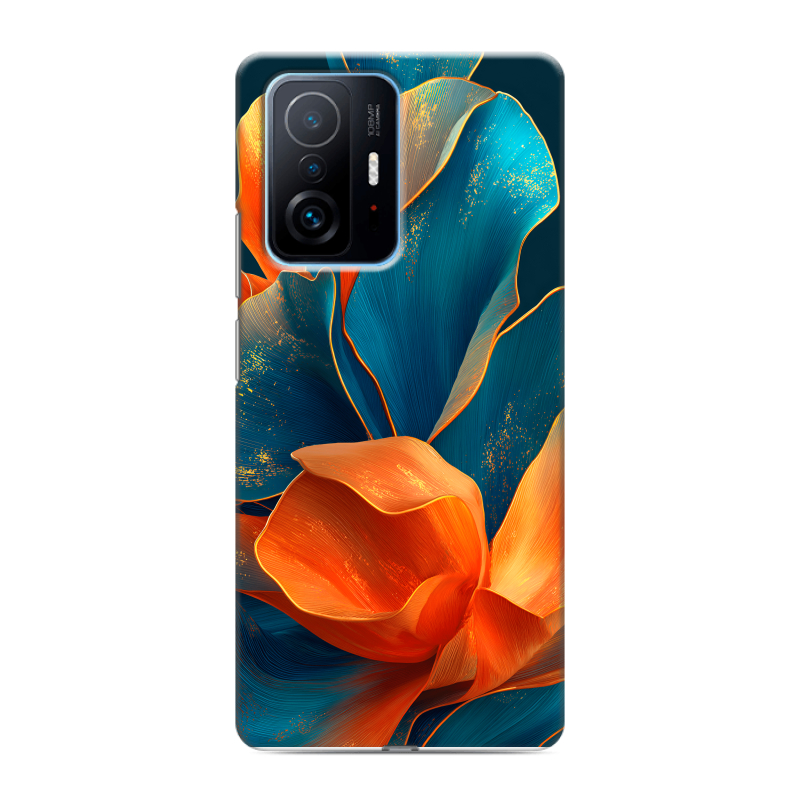 Силиконовый чехол на Xiaomi 11T с принтом Цветы Силиконовый чехол на Xiaomi 11T с принтом Цветы