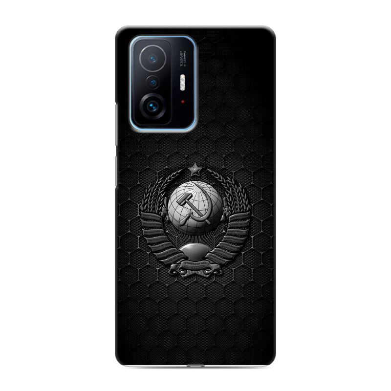 Силиконовый чехол на Xiaomi 11T с принтом Герб Флаг СССР Силиконовый чехол на Xiaomi 11T с принтом Герб Флаг СССР