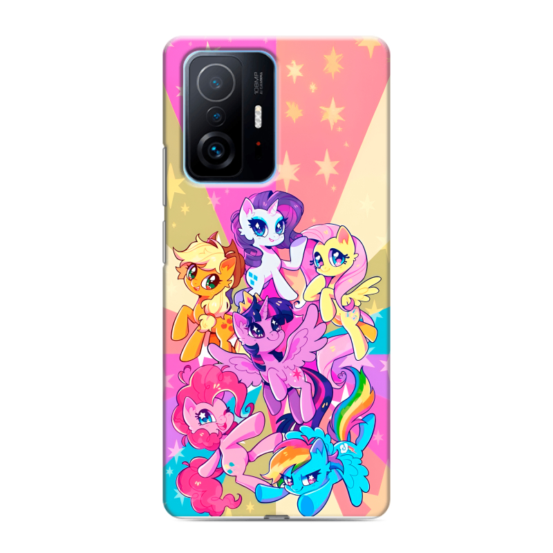 Пластиковый чехол на Xiaomi 11T с принтом My little pony Дружба чудо Пластиковый чехол на Xiaomi 11T с принтом My little pony Дружба чудо