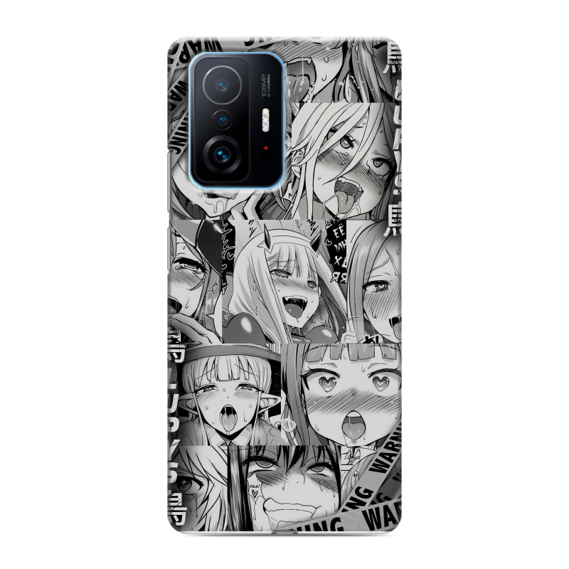 Силиконовый чехол на Xiaomi 11T с принтом Ahegao Ахегао Аниме Силиконовый чехол на Xiaomi 11T с принтом Ahegao Ахегао Аниме