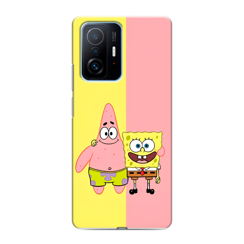 Силиконовый чехол на Xiaomi 11T с принтом Спанч боб Спанчбоб Силиконовый чехол на Xiaomi 11T с принтом Спанч боб Спанчбоб
