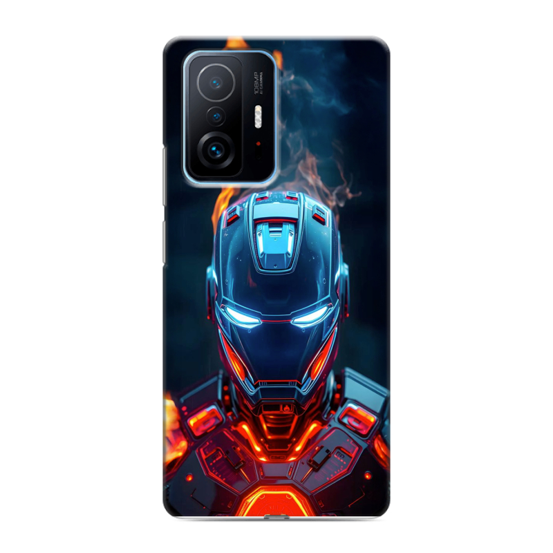 Силиконовый чехол на Xiaomi 11T с принтом IronMan Железный человек Силиконовый чехол на Xiaomi 11T с принтом IronMan Железный человек
