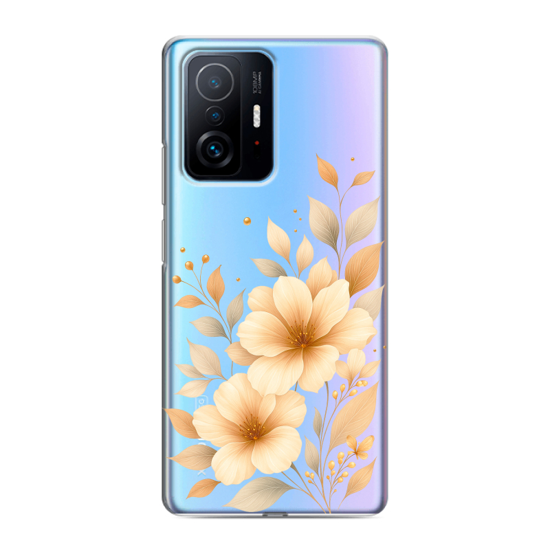 Силиконовый противоударный чехол на Xiaomi 11T с принтом для девушки Силиконовый противоударный чехол на Xiaomi 11T с принтом для девушки