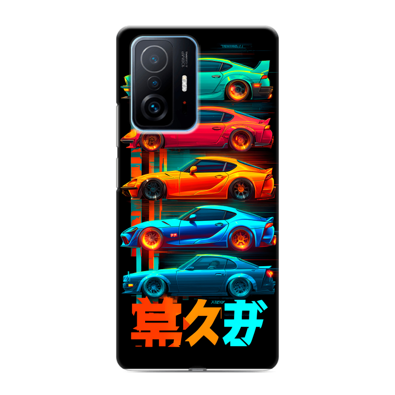 Пластиковый чехол на Xiaomi 11T с принтом машины тачки Пластиковый чехол на Xiaomi 11T с принтом машины тачки