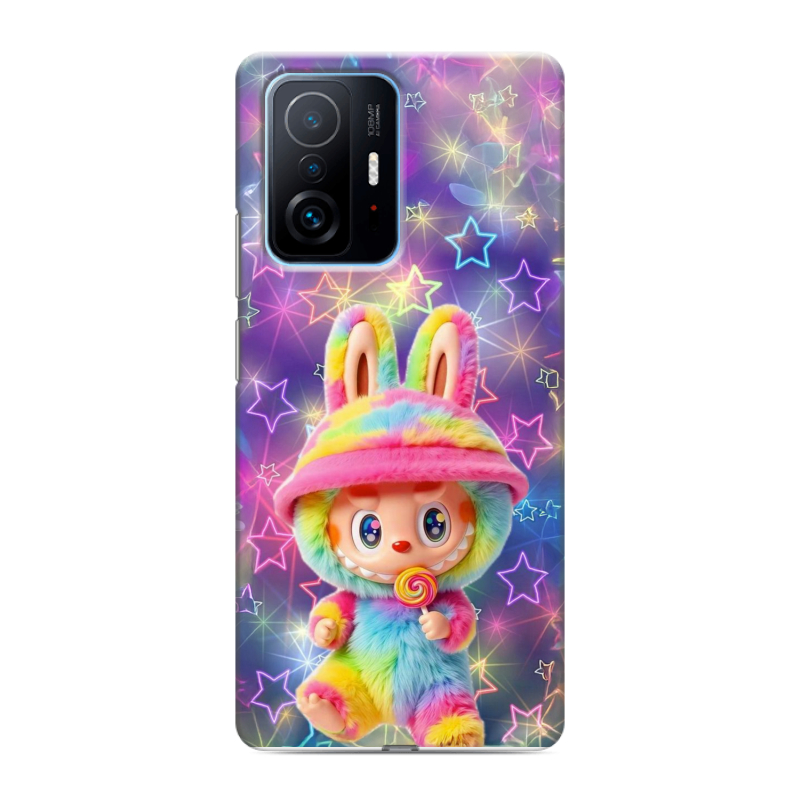 Силиконовый противоударный чехол на Xiaomi 11T с принтом Labubu Лабубу Силиконовый противоударный чехол на Xiaomi 11T с принтом Labubu Лабубу