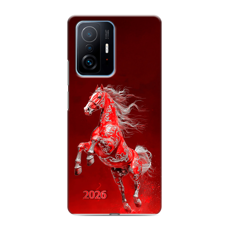 Пластиковый чехол на Xiaomi 11T с принтом Новый год Пластиковый чехол на Xiaomi 11T с принтом Новый год