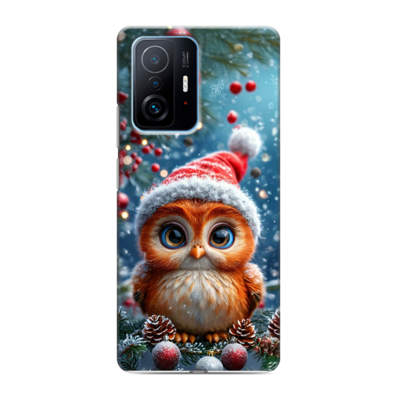 Силиконовый чехол на Xiaomi 11T с принтом Новый год Силиконовый чехол на Xiaomi 11T с принтом Новый год
